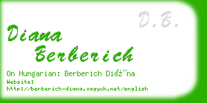 diana berberich business card